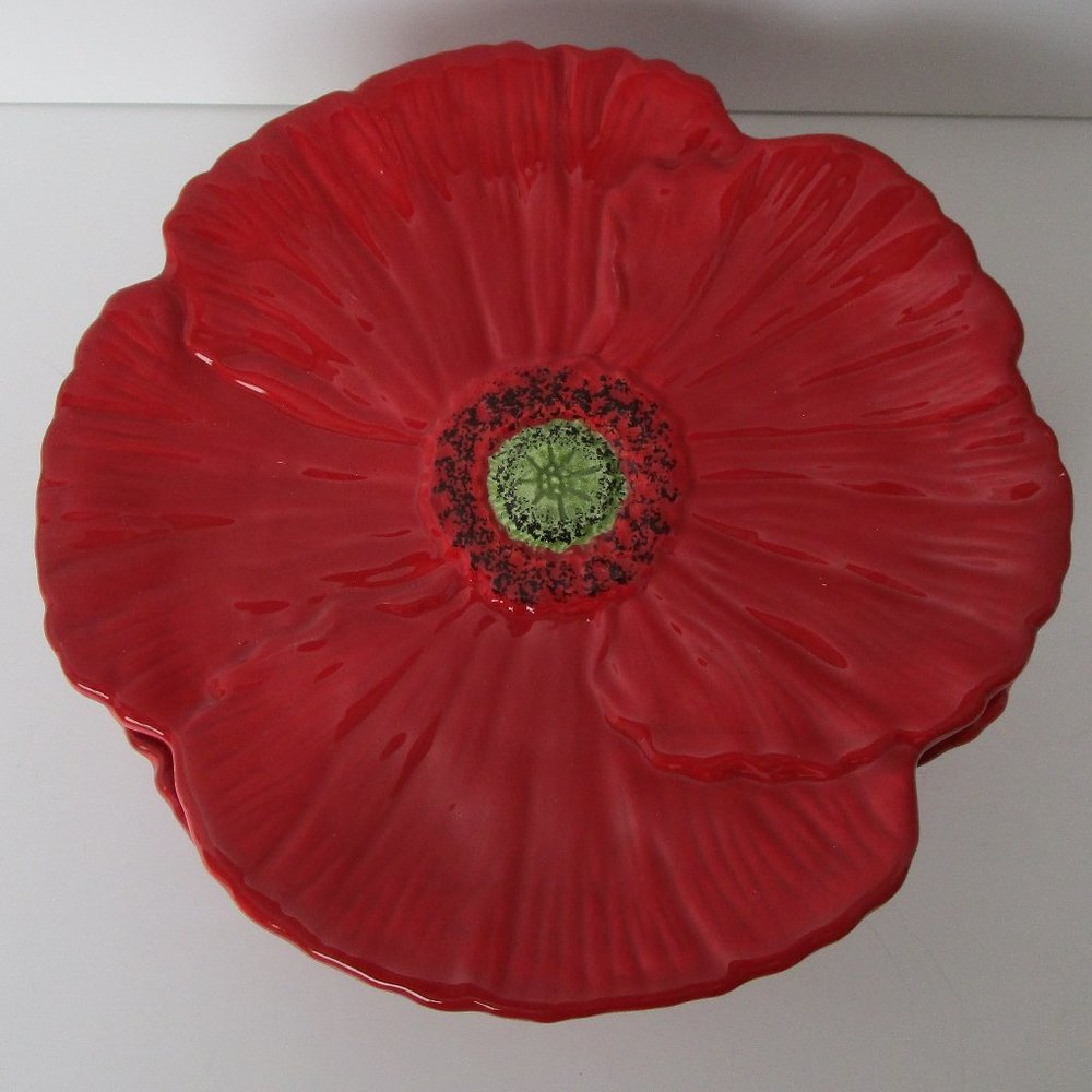 poppy shaped plates